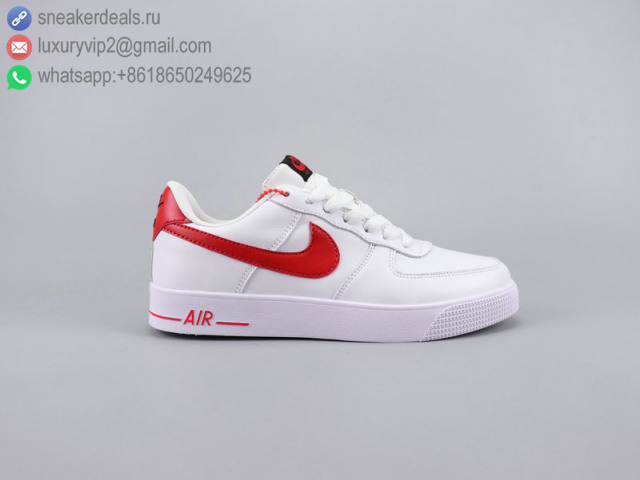 NIKE AIR FORCE 1 LOW AC WHITE RED LEATHER UNISEX SKATE SHOES